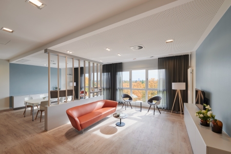 Teamomat: Aufenthaltsraum auf der Komfortstation