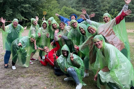 Unser Team beim Feiern