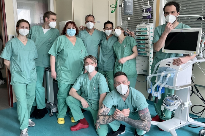 das Team der Intensivstation