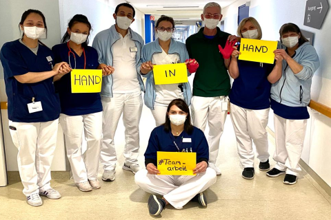 Das Team Station 2 des Evangelischen Krankenhauses Hubertus